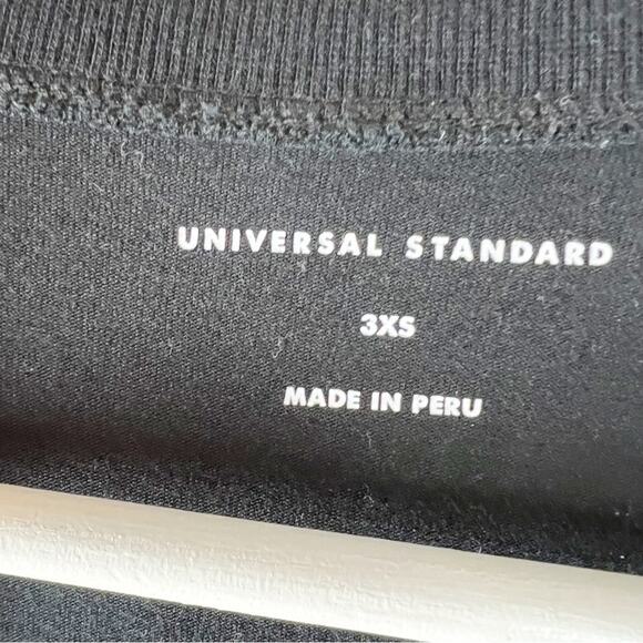 Universal Standard Ashley cap sleeve tee Size 3XS 2-4 Black - Picture 9 of 10